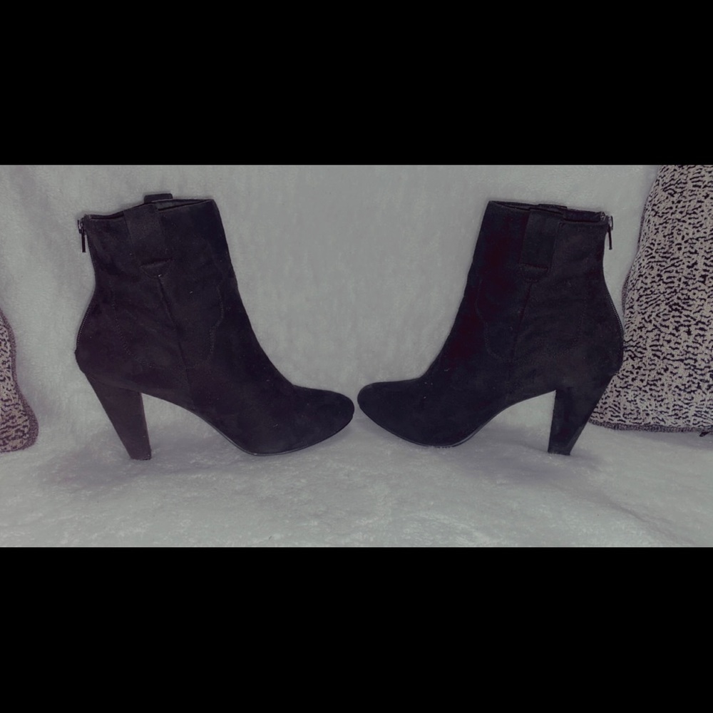 Black ankle booties